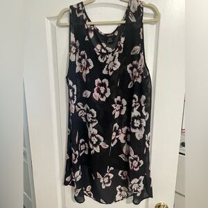 Torrid Pink and White Relaxed Tank Top